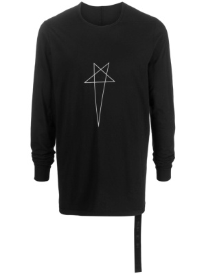 Pentagram logo-print cotton T-shirt, Rick Owens DRKSHDW Pentagram logo-print cotton T-shirt
Pentagram logo-print cotton T-shirt, Rick Owens DRKSHDW Pentagram logo-print cotton T-shirt