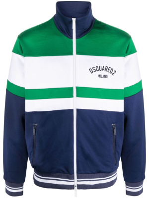 Colour-block logo-print bomber jacket, Dsquared2 Colour-block logo-print bomber jacket
Colour-block logo-print bomber jacket, Dsquared2 Colour-block logo-print bomber jacket
