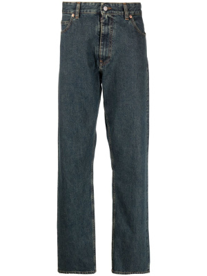 Logo-patch cotton straight-leg jeans, MM6 Maison Margiela Logo-patch cotton straight-leg jeans
Logo-patch cotton straight-leg jeans, MM6 Maison Margiela Logo-patch cotton straight-leg jeans