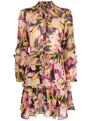 Piccadilly floral-print ruffled minidress, PINKO Piccadilly floral-print ruffled minidress
Piccadilly floral-print ruffled minidress, PINKO Piccadilly floral-print ruffled minidress