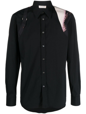 Brushstroke Harness abstract-print shirt, Alexander McQueen Brushstroke Harness abstract-print shirt
Brushstroke Harness abstract-print shirt, Alexander McQueen Brushstroke Harness abstract-print shirt
