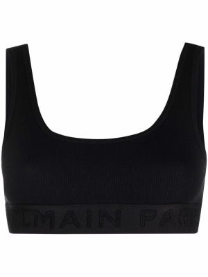 Logo embroidered cropped tank top, Balmain Logo embroidered cropped tank top
Logo embroidered cropped tank top, Balmain Logo embroidered cropped tank top