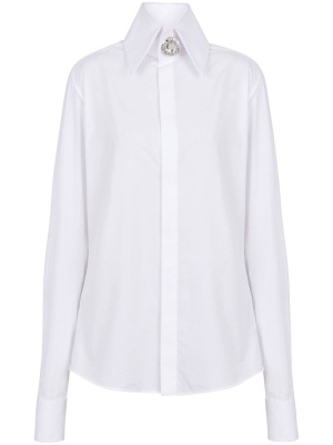 Jewel-embellished cotton-poplin shirt, Balmain Jewel-embellished cotton-poplin shirt
Jewel-embellished cotton-poplin shirt, Balmain Jewel-embellished cotton-poplin shirt