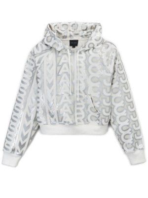 Cotton monogram-print cropped hoodie, Marc Jacobs Cotton monogram-print cropped hoodie
Cotton monogram-print cropped hoodie, Marc Jacobs Cotton monogram-print cropped hoodie