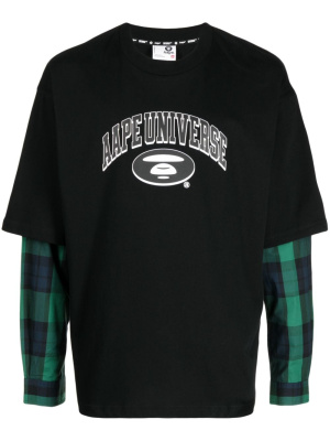 Slogan-print layered T-Shirt, AAPE BY *A BATHING APE® Slogan-print layered T-Shirt
Slogan-print layered T-Shirt, AAPE BY *A BATHING APE® Slogan-print layered T-Shirt
