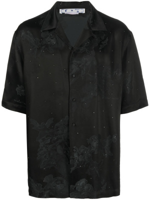 Bling crystal-embellished jacquard shirt, Off-White Bling crystal-embellished jacquard shirt
Bling crystal-embellished jacquard shirt, Off-White Bling crystal-embellished jacquard shirt