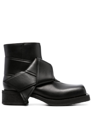 

Knot-detail leather ankle boots, Acne Studios Knot-detail leather ankle boots