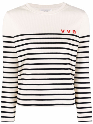 Logo-embroidered stripe top, Victoria Victoria Beckham Logo-embroidered stripe top
Logo-embroidered stripe top, Victoria Victoria Beckham Logo-embroidered stripe top