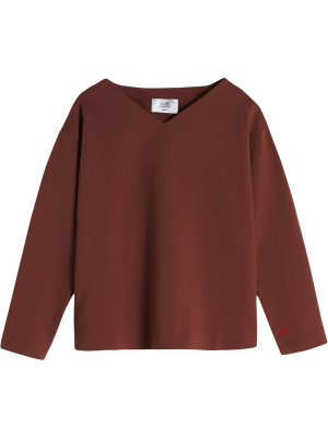V-neck long-sleeve cotton top, Victoria Victoria Beckham V-neck long-sleeve cotton top
V-neck long-sleeve cotton top, Victoria Victoria Beckham V-neck long-sleeve cotton top