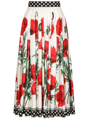 Poppy-print high-waisted skirt, Dolce & Gabbana Poppy-print high-waisted skirt
Poppy-print high-waisted skirt, Dolce & Gabbana Poppy-print high-waisted skirt