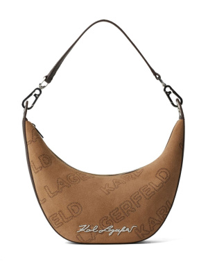 Logo-plaque suede shoulder bag, Karl Lagerfeld Logo-plaque suede shoulder bag
Logo-plaque suede shoulder bag, Karl Lagerfeld Logo-plaque suede shoulder bag