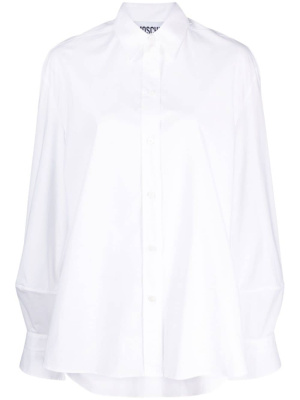 Logo-embroidered long-sleeve cotton shirt, Moschino Logo-embroidered long-sleeve cotton shirt
Logo-embroidered long-sleeve cotton shirt, Moschino Logo-embroidered long-sleeve cotton shirt