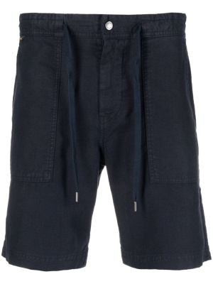 

Drawstring linen-blend shorts, BOSS Drawstring linen-blend shorts
