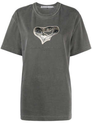 Graphic-print logo-embroidered T-shirt, Alexander Wang Graphic-print logo-embroidered T-shirt
Graphic-print logo-embroidered T-shirt, Alexander Wang Graphic-print logo-embroidered T-shirt