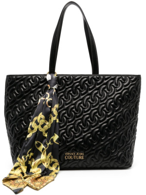 Logo-print faux-leather tote bag, Versace Jeans Couture Logo-print faux-leather tote bag
Logo-print faux-leather tote bag, Versace Jeans Couture Logo-print faux-leather tote bag