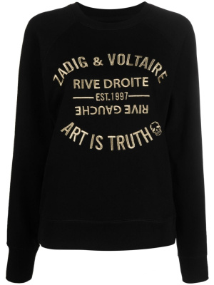 Logo-embroidered organic-cotton sweatshirt, Zadig&Voltaire Logo-embroidered organic-cotton sweatshirt
Logo-embroidered organic-cotton sweatshirt, Zadig&Voltaire Logo-embroidered organic-cotton sweatshirt