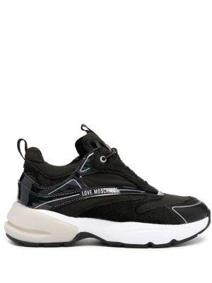 Faux-shearling trim panelled sneakers, Love Moschino Faux-shearling trim panelled sneakers
Faux-shearling trim panelled sneakers, Love Moschino Faux-shearling trim panelled sneakers