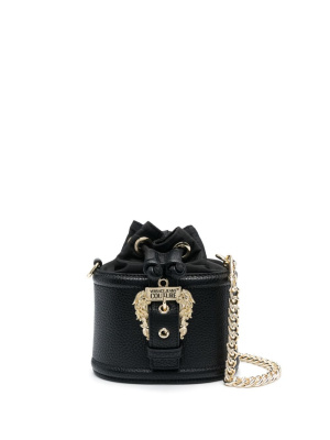 Engraved-logo grained bucket bag, Versace Jeans Couture Engraved-logo grained bucket bag
Engraved-logo grained bucket bag, Versace Jeans Couture Engraved-logo grained bucket bag