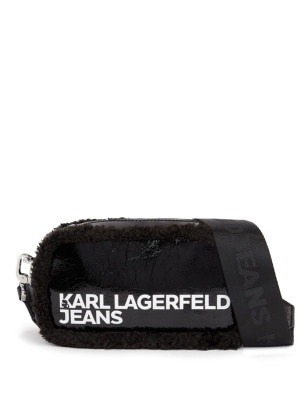 Logo-patch shearling crossbody bag, Karl Lagerfeld Jeans Logo-patch shearling crossbody bag
Logo-patch shearling crossbody bag, Karl Lagerfeld Jeans Logo-patch shearling crossbody bag