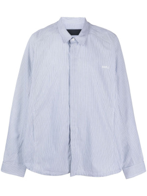 Logo-embroidered striped cotton shirt, Juun.J Logo-embroidered striped cotton shirt
Logo-embroidered striped cotton shirt, Juun.J Logo-embroidered striped cotton shirt