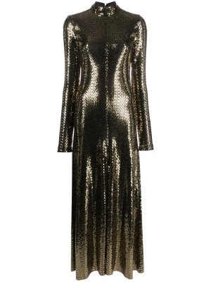 Stud-embellished metallic long dress, Forte Forte Stud-embellished metallic long dress
Stud-embellished metallic long dress, Forte Forte Stud-embellished metallic long dress
