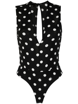 Sleeveless bold polka dot-print bodysuit, PINKO Sleeveless bold polka dot-print bodysuit
Sleeveless bold polka dot-print bodysuit, PINKO Sleeveless bold polka dot-print bodysuit