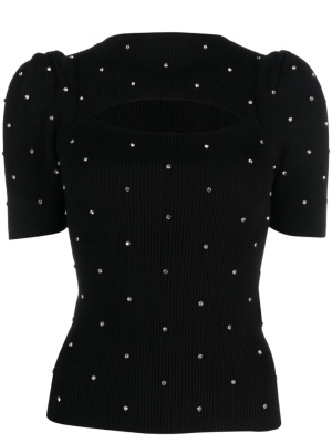 Rhinestone-embellished cut-out jumper, LIU JO Rhinestone-embellished cut-out jumper
Rhinestone-embellished cut-out jumper, LIU JO Rhinestone-embellished cut-out jumper