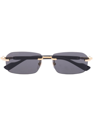 Rimless rectangle-frame sunglasses, Gucci Eyewear Rimless rectangle-frame sunglasses
Rimless rectangle-frame sunglasses, Gucci Eyewear Rimless rectangle-frame sunglasses