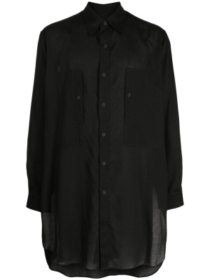 Pointed-collar long-length shirt, Yohji Yamamoto Pointed-collar long-length shirt
Pointed-collar long-length shirt, Yohji Yamamoto Pointed-collar long-length shirt
