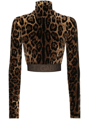 Leopard-print high-neck blouse, Dolce & Gabbana Leopard-print high-neck blouse
Leopard-print high-neck blouse, Dolce & Gabbana Leopard-print high-neck blouse