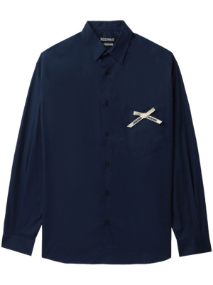 Bow-detail long-sleeve cotton shirt, Jacquemus Bow-detail long-sleeve cotton shirt
Bow-detail long-sleeve cotton shirt, Jacquemus Bow-detail long-sleeve cotton shirt