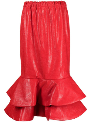 Faux-leather tiered midi skirt, Comme Des Garçons Faux-leather tiered midi skirt
Faux-leather tiered midi skirt, Comme Des Garçons Faux-leather tiered midi skirt