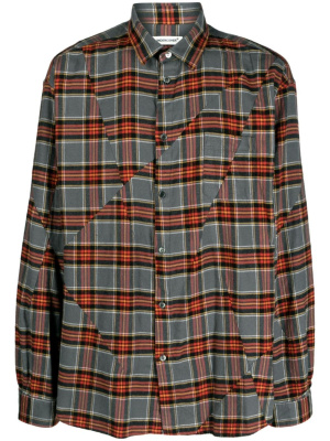 Check-print panelled cotton shirt, Undercover Check-print panelled cotton shirt
Check-print panelled cotton shirt, Undercover Check-print panelled cotton shirt