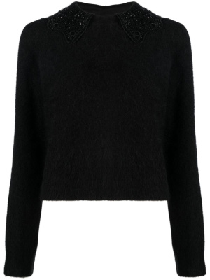 Rhinestone-embellished round-neck jumper, SANDRO Rhinestone-embellished round-neck jumper
Rhinestone-embellished round-neck jumper, SANDRO Rhinestone-embellished round-neck jumper