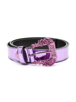 Logo-engraved patent-leather belt, Versace Jeans Couture Logo-engraved patent-leather belt
Logo-engraved patent-leather belt, Versace Jeans Couture Logo-engraved patent-leather belt