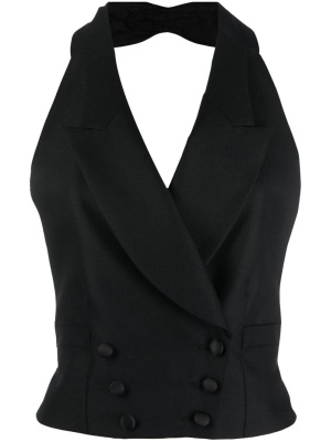 Halterneck double-breasted waistcoat, Maison Margiela Halterneck double-breasted waistcoat
Halterneck double-breasted waistcoat, Maison Margiela Halterneck double-breasted waistcoat