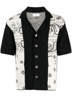 Graphic-print notched-collar shirt, Rhude Graphic-print notched-collar shirt
Graphic-print notched-collar shirt, Rhude Graphic-print notched-collar shirt