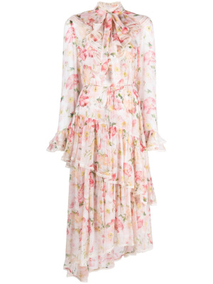 Coaster tiered silk-chiffon midi dress, ZIMMERMANN Coaster tiered silk-chiffon midi dress
Coaster tiered silk-chiffon midi dress, ZIMMERMANN Coaster tiered silk-chiffon midi dress