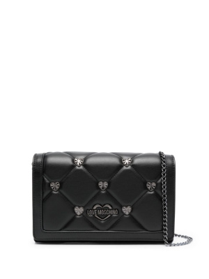 Quilted stud-embellished crossbody bag, Love Moschino Quilted stud-embellished crossbody bag
Quilted stud-embellished crossbody bag, Love Moschino Quilted stud-embellished crossbody bag