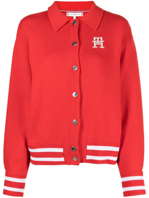 Logo-embroidered ribbed-knit cardigan, Tommy Hilfiger Logo-embroidered ribbed-knit cardigan
Logo-embroidered ribbed-knit cardigan, Tommy Hilfiger Logo-embroidered ribbed-knit cardigan