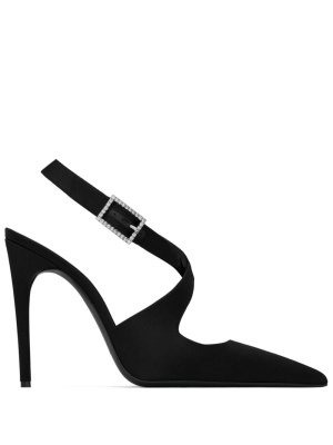 Spontini 110mm satin slingback pumps, Saint Laurent Spontini 110mm satin slingback pumps
Spontini 110mm satin slingback pumps, Saint Laurent Spontini 110mm satin slingback pumps