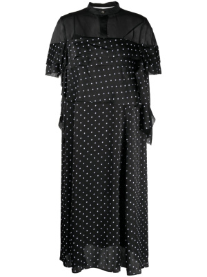 Polka-dot print ruffle-detailing dress, Sacai Polka-dot print ruffle-detailing dress
Polka-dot print ruffle-detailing dress, Sacai Polka-dot print ruffle-detailing dress