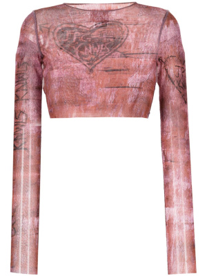 X KNWLS graphic-print cropped top, Jean Paul Gaultier X KNWLS graphic-print cropped top
X KNWLS graphic-print cropped top, Jean Paul Gaultier X KNWLS graphic-print cropped top
