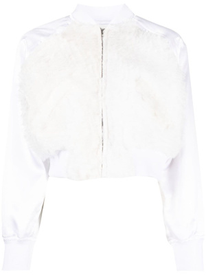 Ruffled-tulle panel bomber jacket, Comme Des Garçons Girl Ruffled-tulle panel bomber jacket
Ruffled-tulle panel bomber jacket, Comme Des Garçons Girl Ruffled-tulle panel bomber jacket