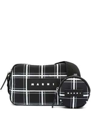 Logo-patch check-print shoulder bag, Marni Logo-patch check-print shoulder bag
Logo-patch check-print shoulder bag, Marni Logo-patch check-print shoulder bag