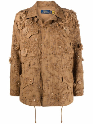 Bead-embellished shirt jacket, Polo Ralph Lauren Bead-embellished shirt jacket
Bead-embellished shirt jacket, Polo Ralph Lauren Bead-embellished shirt jacket
