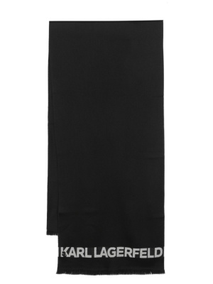 Intarsia knit-logo fringed scarf, Karl Lagerfeld Intarsia knit-logo fringed scarf
Intarsia knit-logo fringed scarf, Karl Lagerfeld Intarsia knit-logo fringed scarf