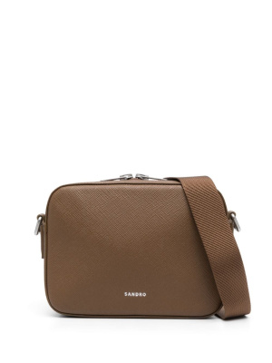 Embossed-logo leather messenger bag, SANDRO Embossed-logo leather messenger bag
Embossed-logo leather messenger bag, SANDRO Embossed-logo leather messenger bag