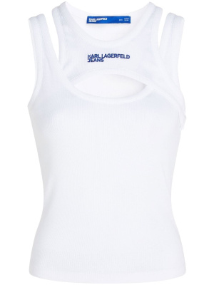 Organic cotton embroidered-logo tank top, Karl Lagerfeld Jeans Organic cotton embroidered-logo tank top
Organic cotton embroidered-logo tank top, Karl Lagerfeld Jeans Organic cotton embroidered-logo tank top
