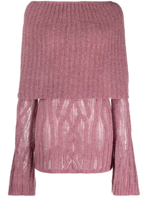 Clavicle cable-knit minidress, Jean Paul Gaultier Clavicle cable-knit minidress
Clavicle cable-knit minidress, Jean Paul Gaultier Clavicle cable-knit minidress